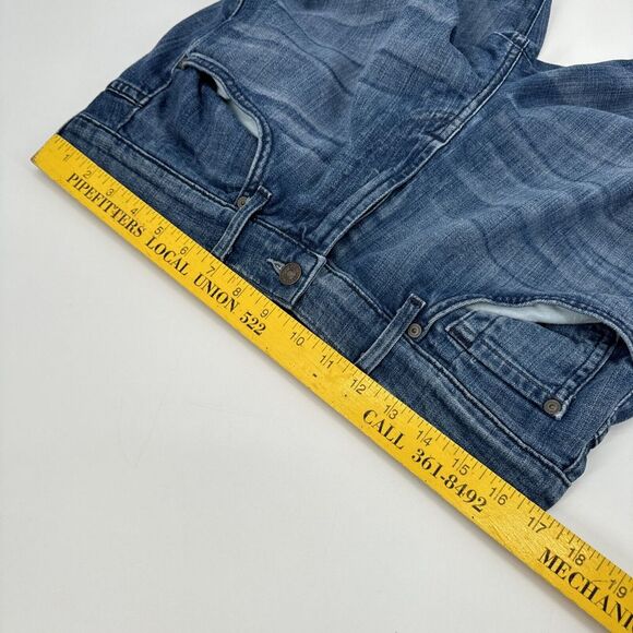 7 For All Mankind Relaxed Zip Fly Straight Leg Size 34 Blue Jeans Mens - Picture 12 of 12